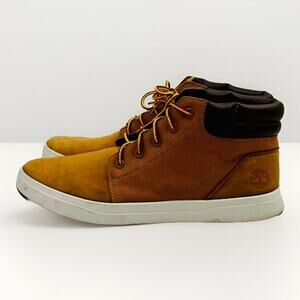Timberland Boots Mens 9 Davis Chukka Ankle A1MHZ Brown Leather Lace Up